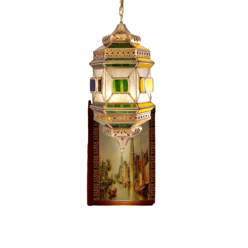 

Xinjiang restaurant chandelier Arabic retro, chandelier copper chandelier
