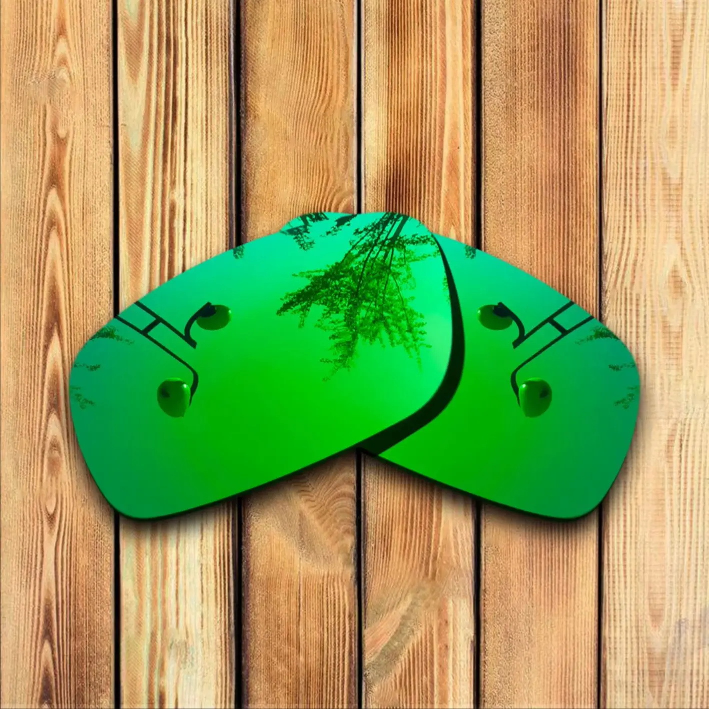 

100% Precisely Cut Polarized Replacement Lenses for-Oakley Crankcase Sunglasses Green Mirrored Coating Color- Choices