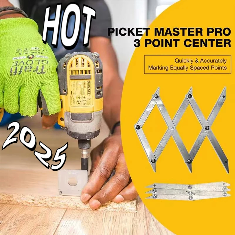 Picket Master Pro 3 Point Picket Master The Center Finding Tool Center Positioning Tool Finder For Precise Measurements Hot 2025