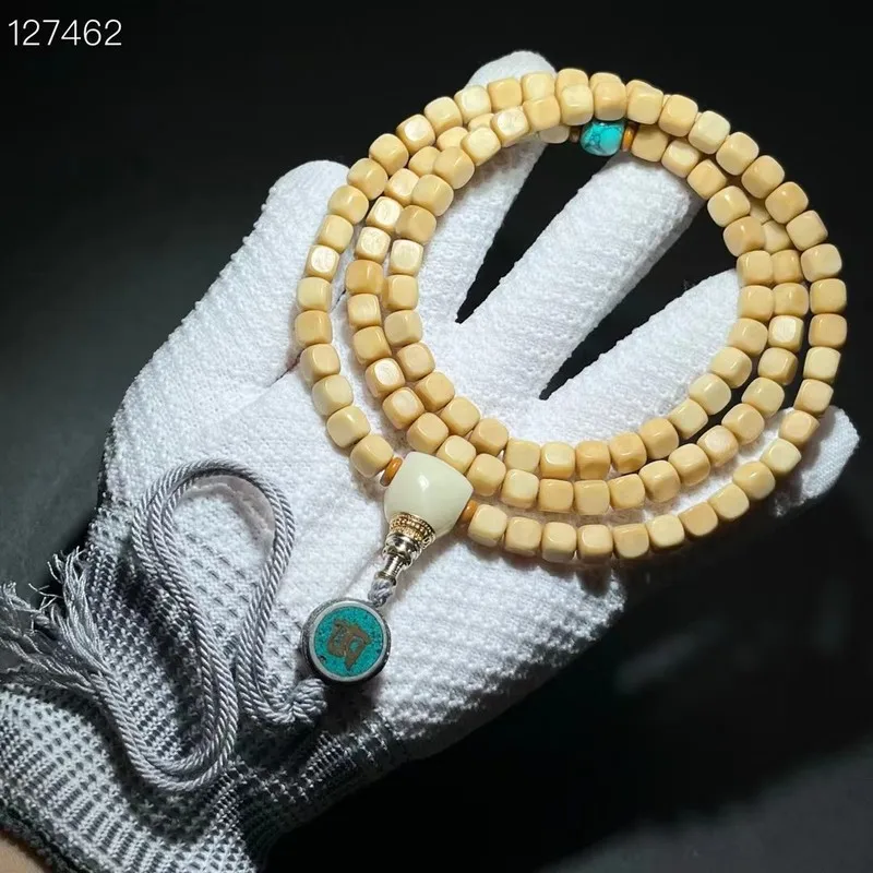 Six-sided DIY Dragon Ridge Bodhi Bracelet 6mm Buddha Bead Necklace Pendant Jewelry for Men and Women Couple's Sweater Chain