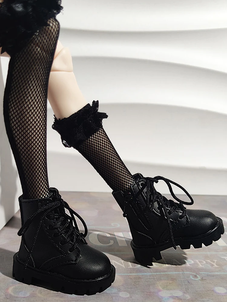 D09-P307 children handmade toy   1/4 cd2 fc gl mdd BJD Doll shoes Retro lace up boots 1pair