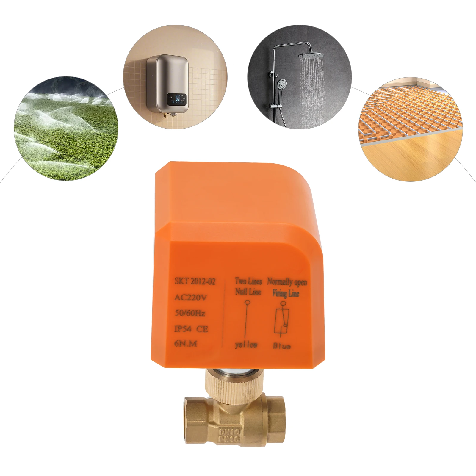 電動ボールバルブ IP54 2線式アクチュエータ G3 8インチ 電動バルブ 水処理 化学石油処理