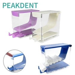 Dental Cotton Roll Dispenser Holder Organizer Hygienic Cotton Roll Divider Professional Clinic Home Use Transparent Press Type