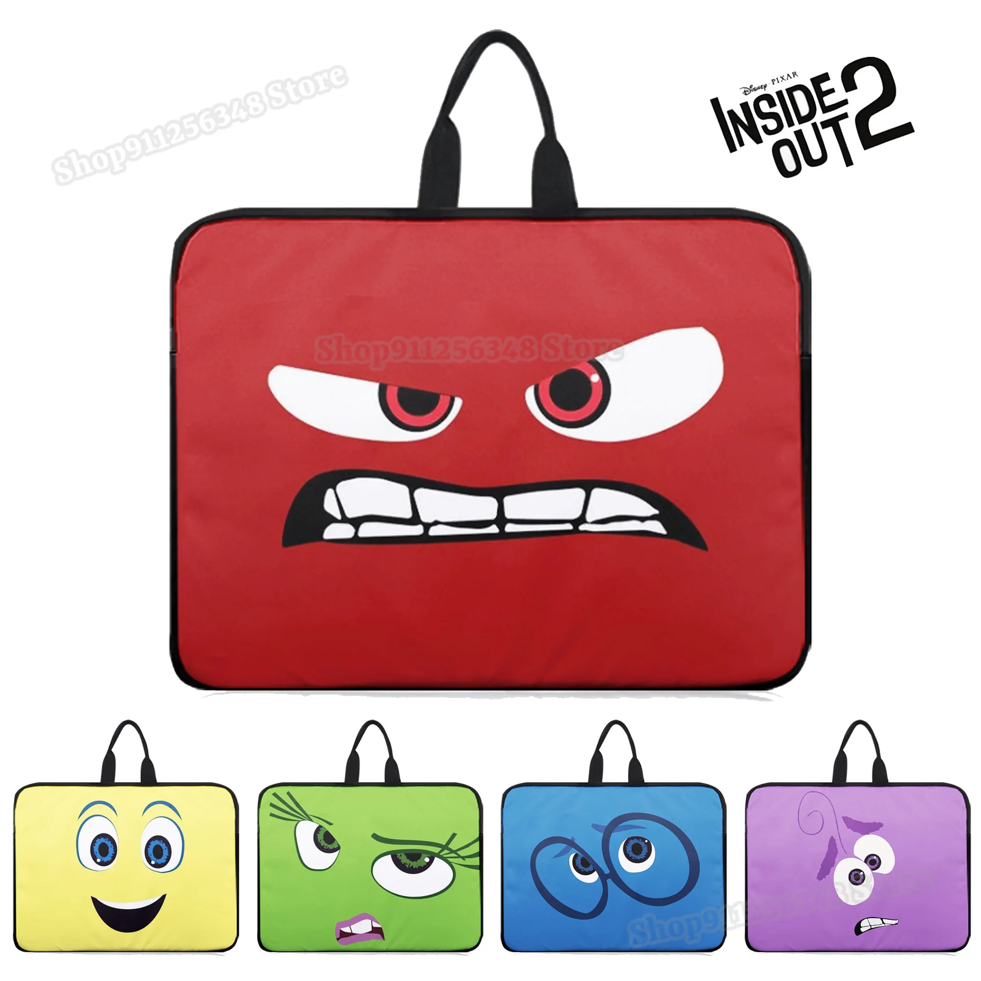 Inside Out2 Laptop Cover Notebook Computer Bags Accessories Film Figure Emotion Print Disney Movie Merchandise Protect Case