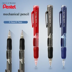 Pentel Mechanical Pencils PD255/257 Side Press Out Lead Core 0.5/0.7mm Rubber Retractable Not Easy To Break The Core Stationery