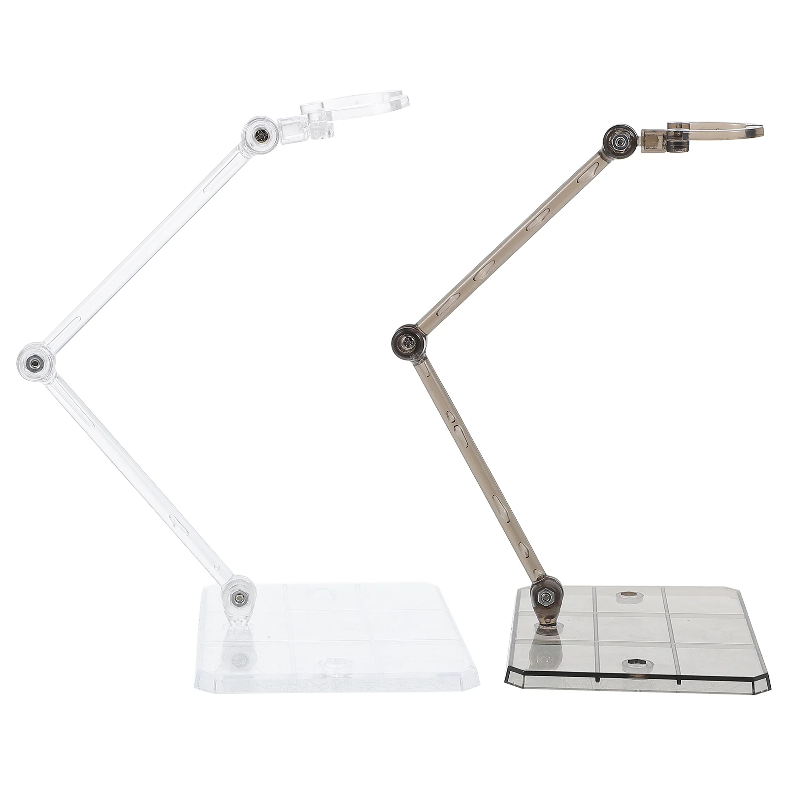 

2 Pcs Model Toy Holder Robots Sports Bracket Support Frame Figure Stand Abs