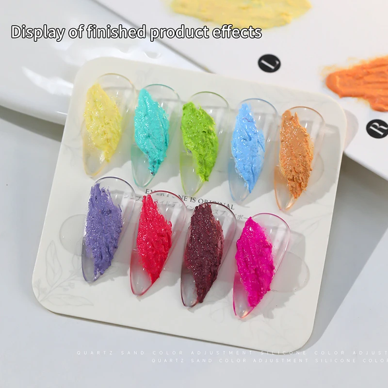 Nail Enhancement Quartz Sand Multifunctional Color Painting Adhesive Tapping Gradient Adhesive Material DIY Powder Gypsum