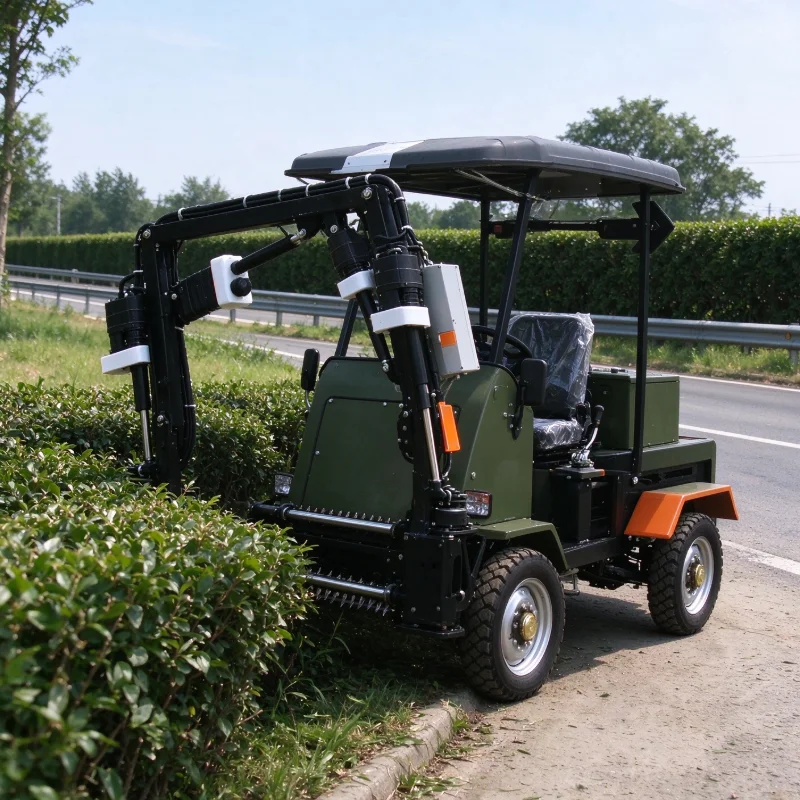 Long Extendable Hedge Trimmer with Extension Pole and Harness, Custom Option for Tall Hedges & Roadside Shrub Cutting