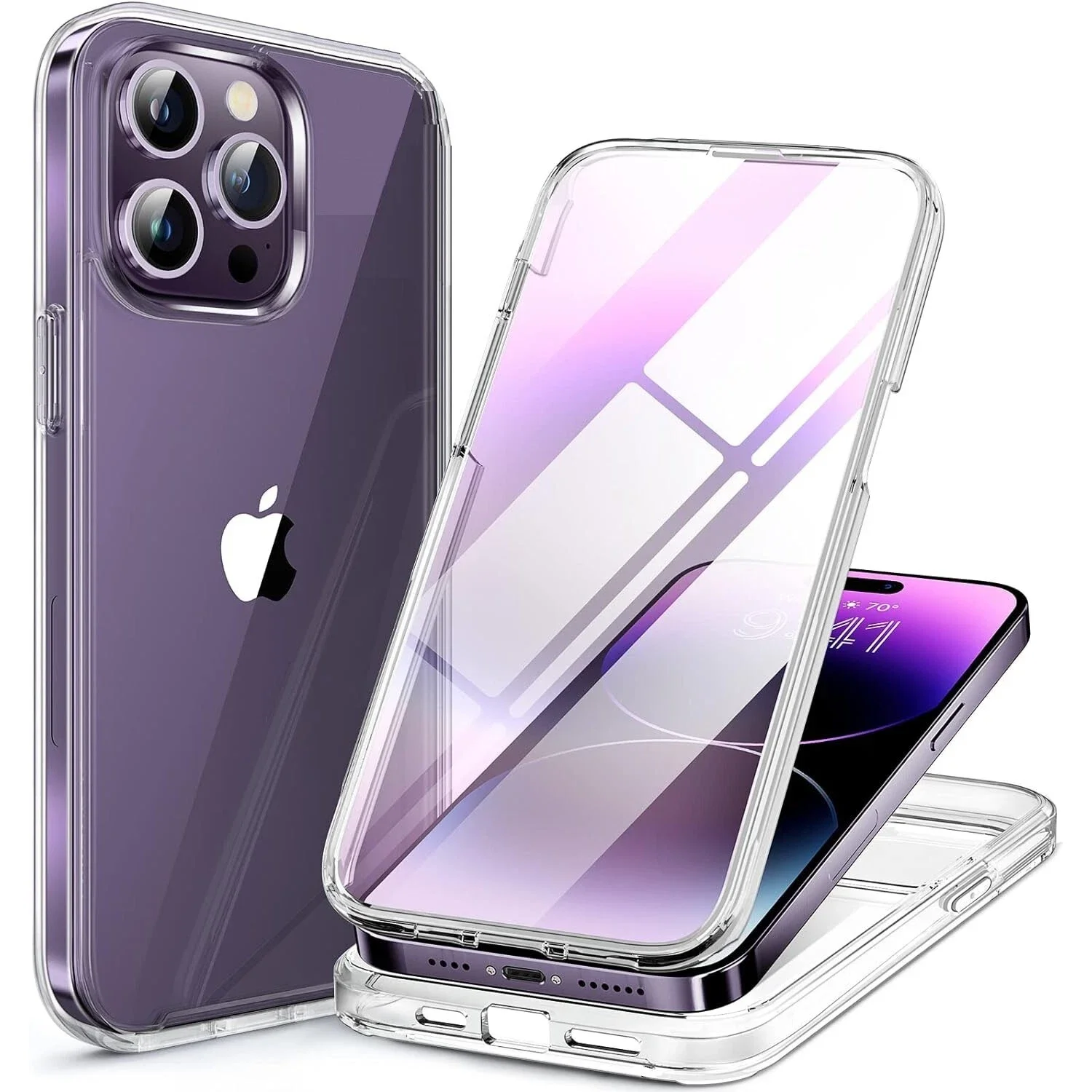 Capa Transparente 360° para Iphone 17, 17 Air, 17 Pro, 17 Pro Max - Capa Proteto - imagem 1