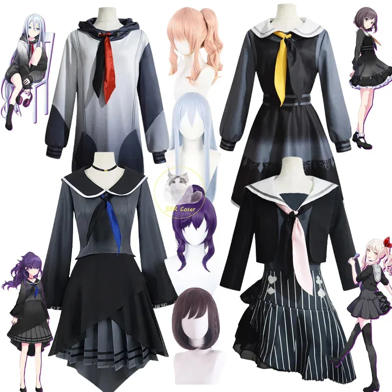 

Yoisaki Kanade Cosplay Costume Wig Project Sekai Asahina Mafuyu Shinonome Ena Akiyama Mizuki Cosplay Halloween Party for Women