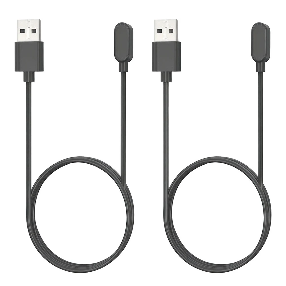 2-Pack Magnetic Charging Cable For Keep B4 Lite And Band B4 Smart Wristband, 100cm PVC Charger Cord With Secure Suction Design