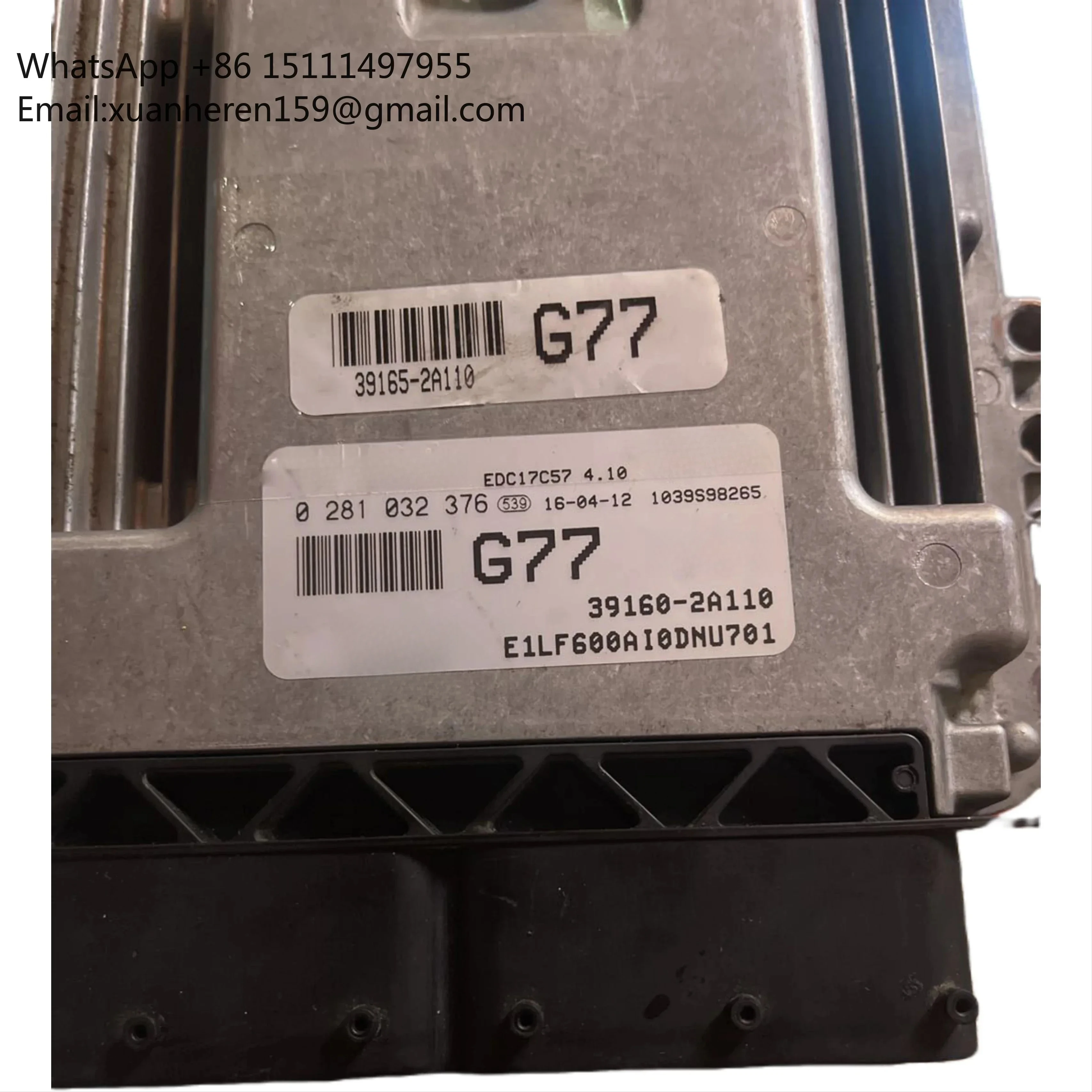 Car ECU ECM Engine Control Unit Electronic Controller Module 39160-2A110  EDC17C57 4.10 0281032376