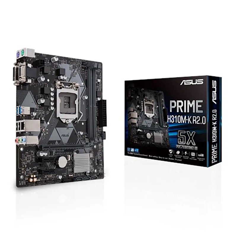 New Asus PRIME H310M-K R2.0 Motherboard Intel H310 LGA 1151 Core i7/i5/i3 32GB DDR4 1151 Original Desktop Asus H310 Mainboard