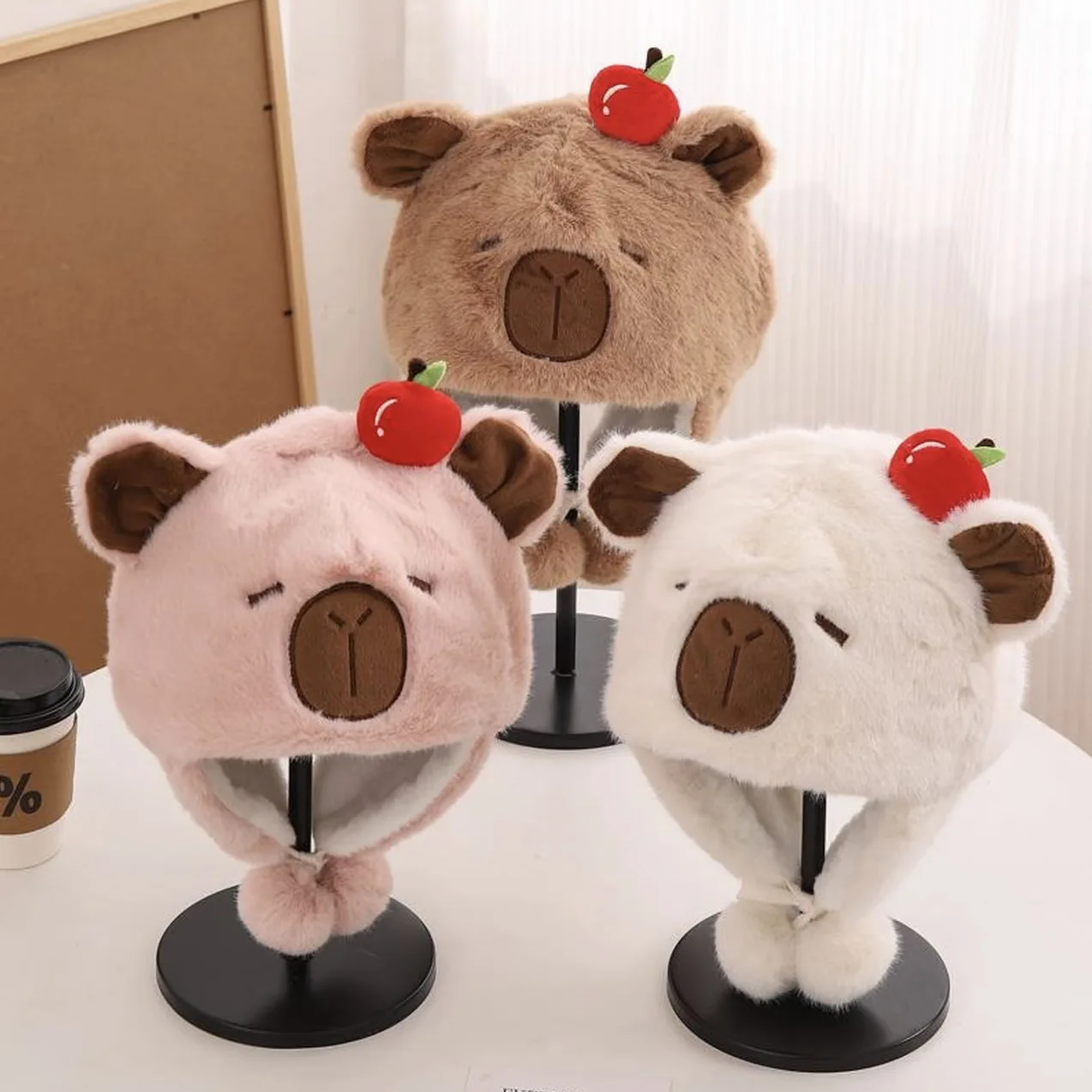 Children's Winter Hat: Adorable and Cuddly Plush Earflap Hat Thickened Cold-Protection Lei Feng-Style Hat