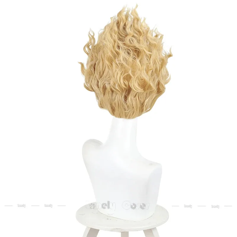 CyIdentity V ألمع ستار شعر مستعار تأثيري Hullabaloo مايك مورتون شقراء متموجة الباروكات الرجال النساء المهرجين كرنفال لعبة الهالوين الموسم #4