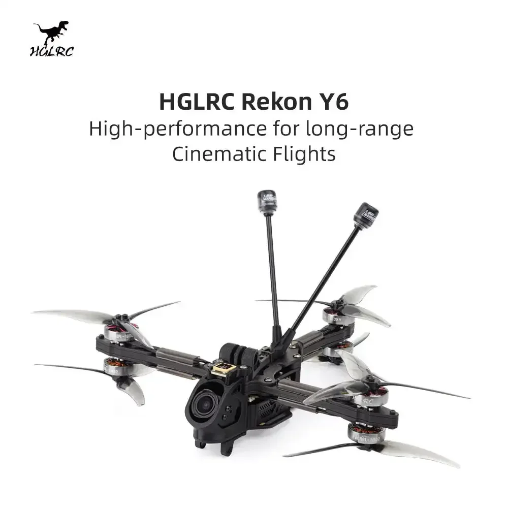 

HGLRC Rekon Y6 5inch Long Range Quad Analog / Moonlight Kit / O4 Pro Version SPECTER F722 40A 2004 1800KV 6S