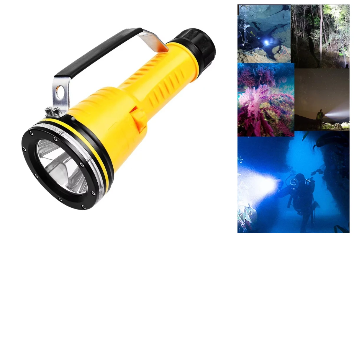 

*2000 Lumen Powerful Torch Glare Diving Flashlight Waterproof Long Range Underwater Light Hunting Diving Lamp