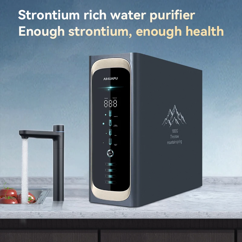 Manufacturer wholesale alkaline water purifier 3-level reverse osmosis strontium rich   drinking  filter