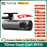 70mai Dash Cam M310 The Most Cost-effective DVR with 1296P FOV130 WDR Night Vision Car Camera Support 24H Parking Surveillance