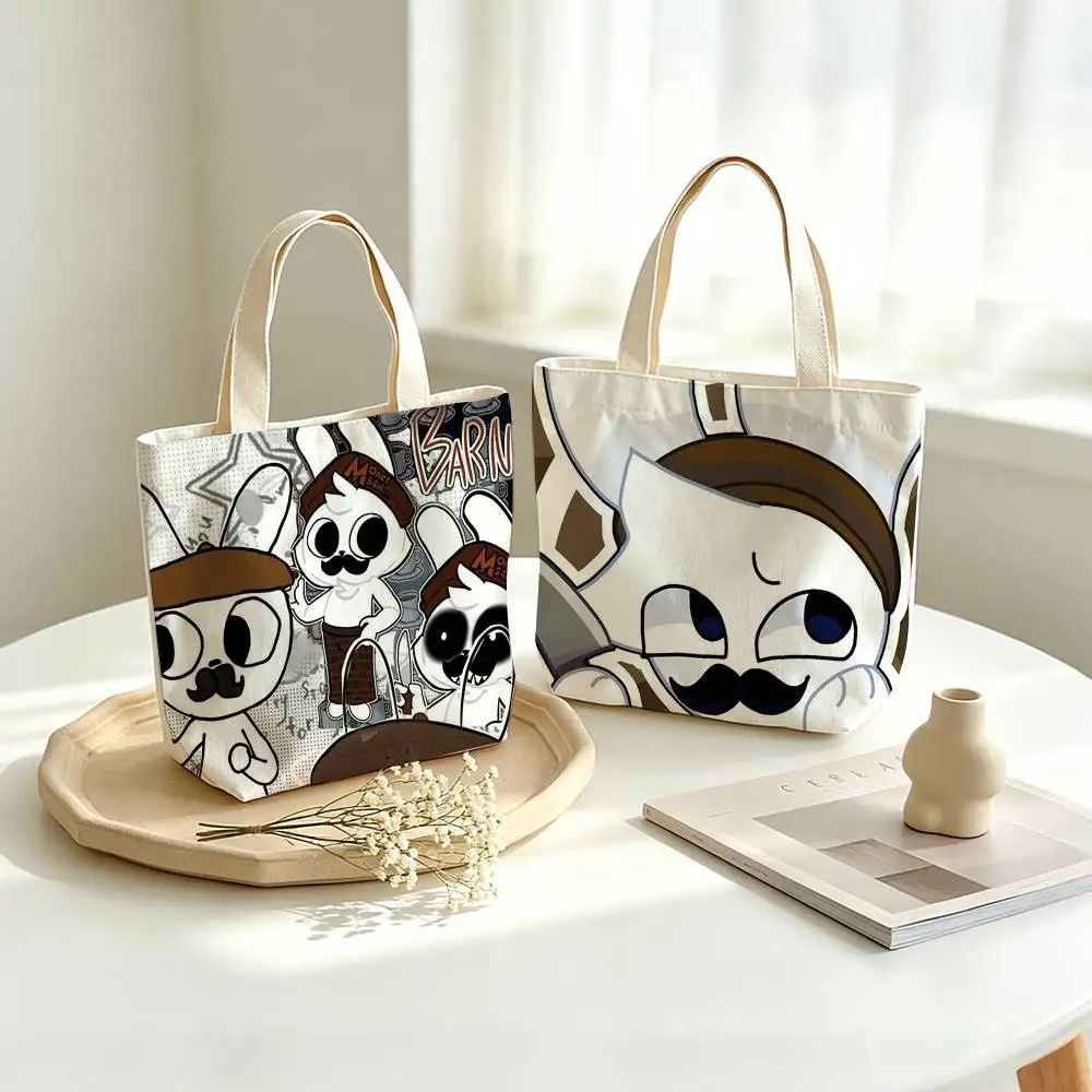 GAME Hospital B-Barney  Printed Canvas Tote Bag Shoulder Bag Commuter Mommy Shopping Bag