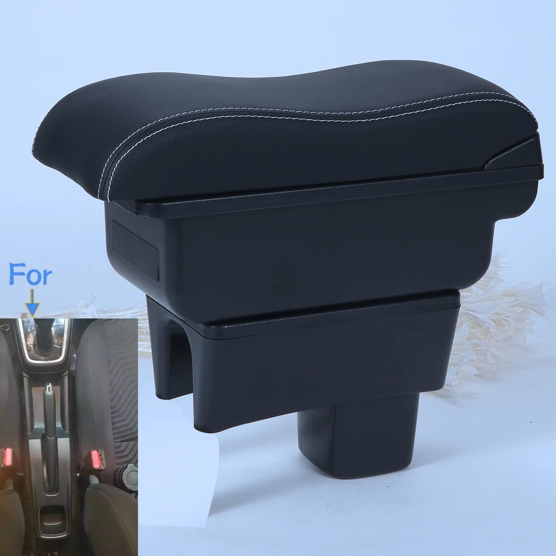 

For SUZUKI Swift Armrest Box For Suzuki Swift Car Armrest Auto Storage Box Arm Bracing heighten Interior Details 2005-2025
