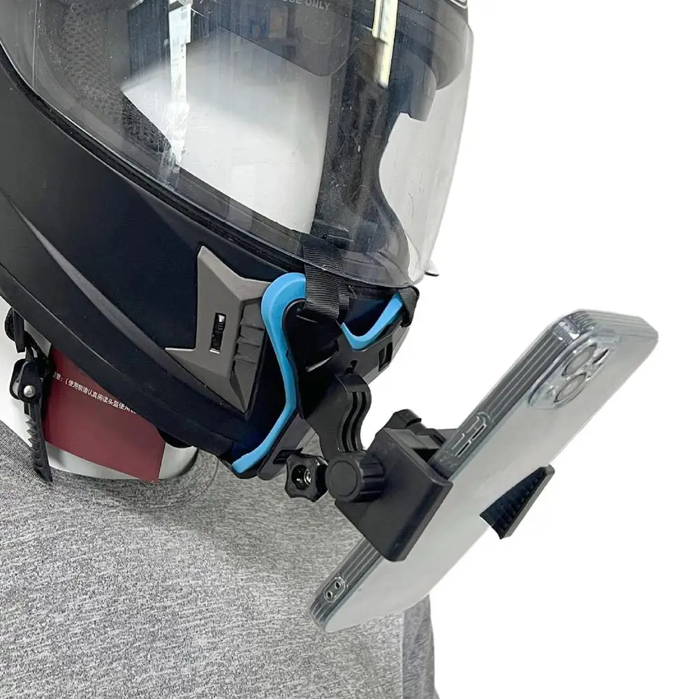 Helmet Chin Mount for Phone Go Pro Action Camera Motorcycle Strap Holder Cycling Mobile Phone Holder Camera Chin Bracket