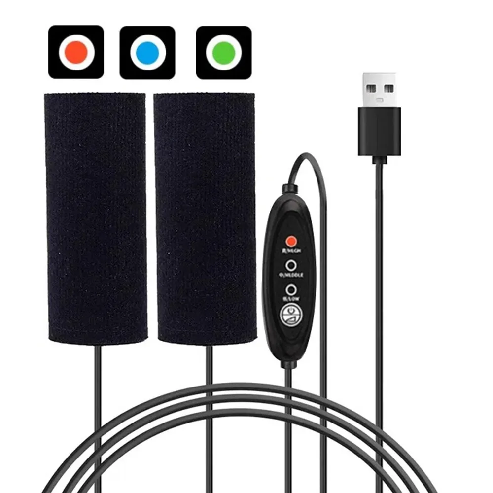 

3 Gear Control Motorcycle Handlebar Warmer Non-slip Protection Electric Heating Handle Grips Warm Breathable
