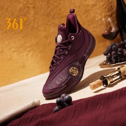 361 Degrees ZEN VI PRM Men's Basketball Sports Shoes Middle-Top Combat Wear-Resistant Non-Slip Support Sneakers Male 672431102