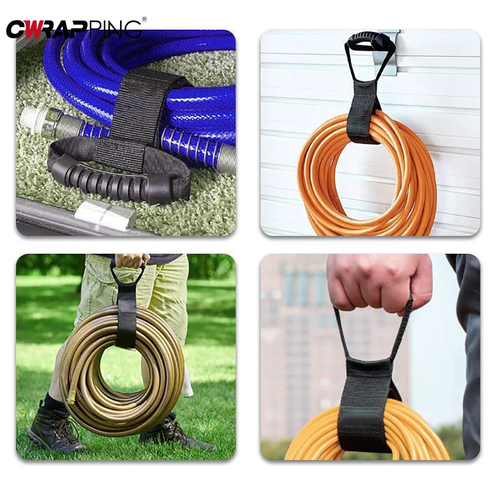 Motorcycle Tools Hook and Loop Storage Carrying Strap Hanger Organizer With Handle Heavy-duty Auto Cord Pool Hoses Chain Cables