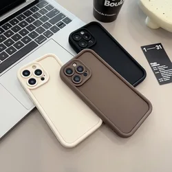Liquid Silicon Phone Case For iPhone 11 Funda iPhone 16 17 Pro Max 13 14 15 12 7 8 Plus 17 Air 16promax 15promax Carcasa Cover