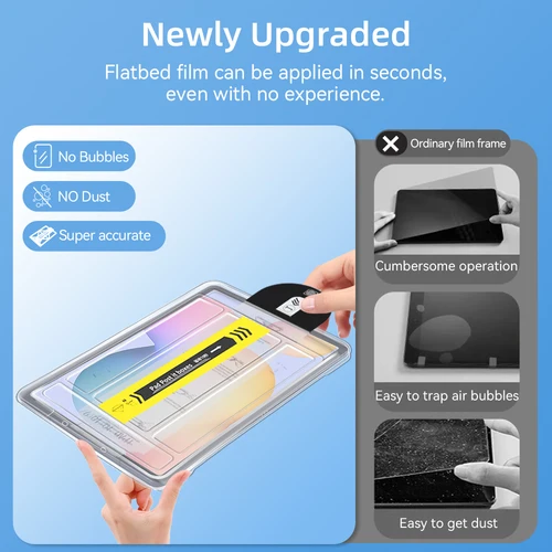 Imagen 2 del producto Para samsung A9 plus película de vidrio templado de 11 pulgadas para S7/S8/S9 11 pulgadas S9/S10 FE 2025 para S7/S8/S9/S10 Plus película templada de 12,4 pulgadas