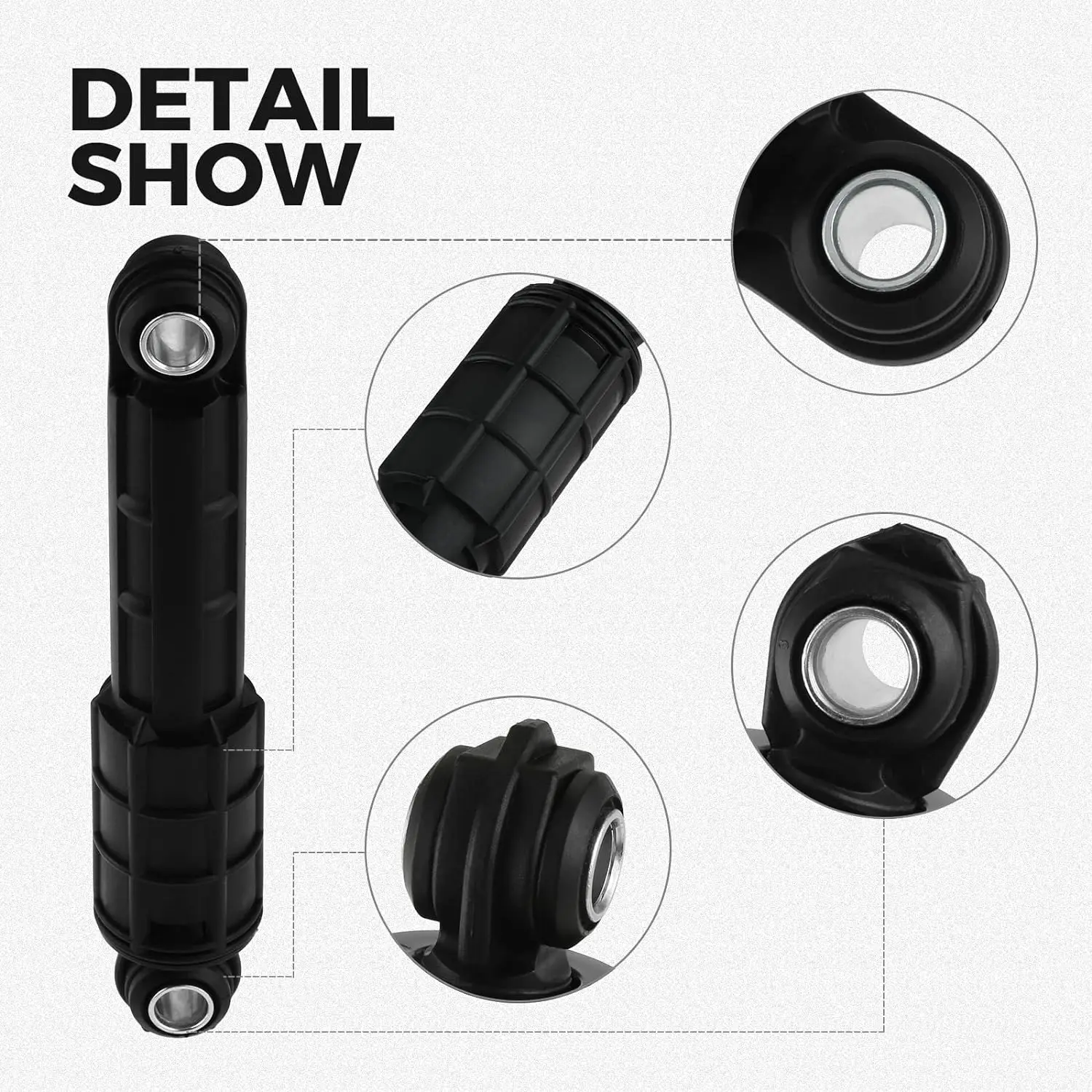 4Pcs Replacement Washer Shock Absorbers Set DC66-00470A Fit for Samsung Front Loading Washers DC66-00470B AP4206426 DC66-00650D