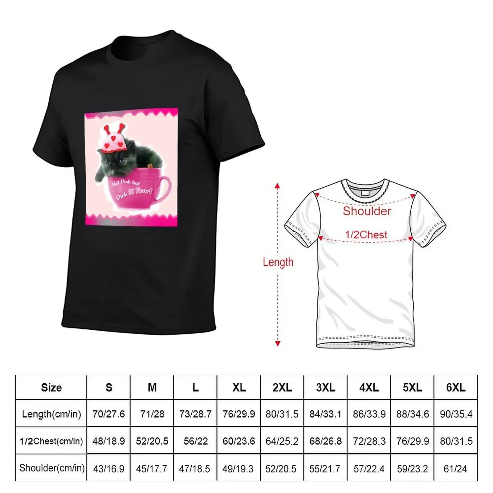 Not Pink but Pink At Heart - Cat (by ACCI) T-Shirt rapper graphic tees custom shirt Men's t shirts