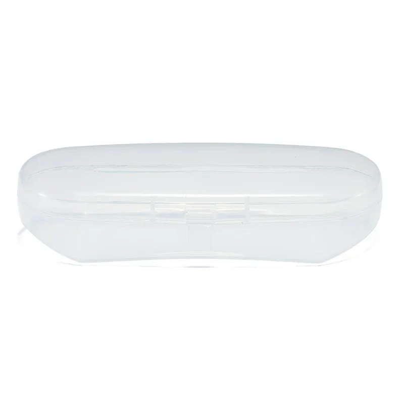 Blue Transparent Glasses Case Plastic Box Flat Mirror Myopia Glasses Storage Box Sunglasses Case Simple Fashion Glasses Case