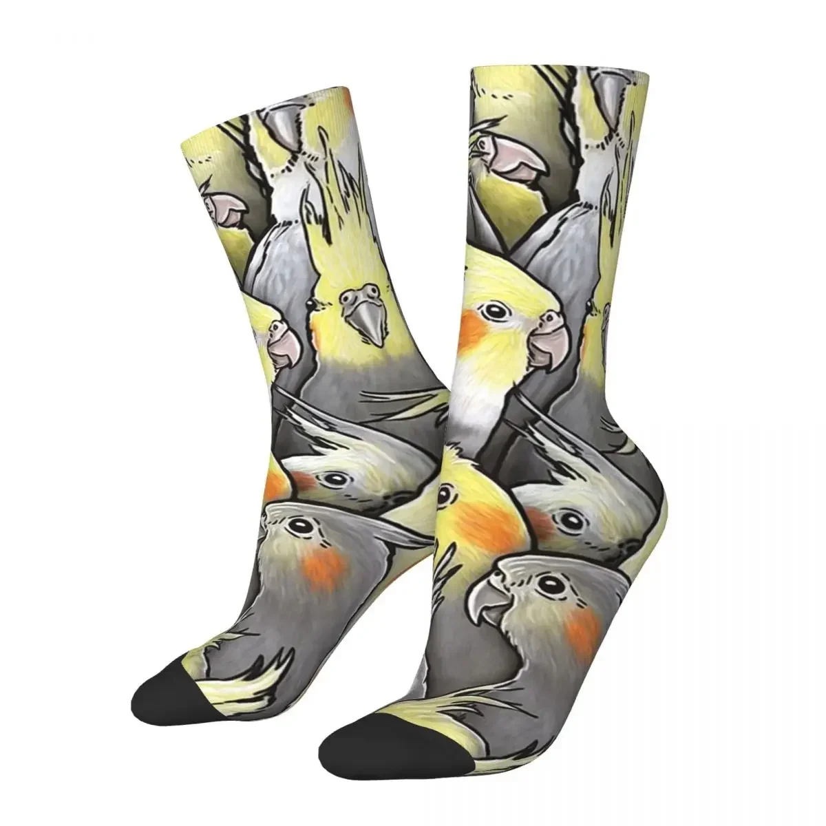 Cockatiels Galore Socks Harajuku Sweat Absorbing Stockings All Season Long Socks Accessories for Unisex Gifts