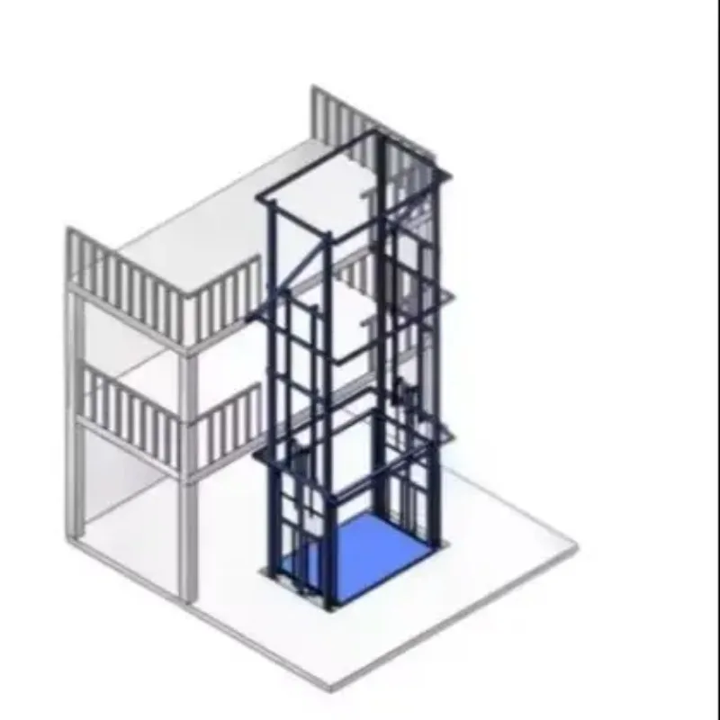 

Custom Products Customizable Single Double Four Rail Freight Elevators Hydraulic Freight Lifts For Factory Warehouse Heavy Duty