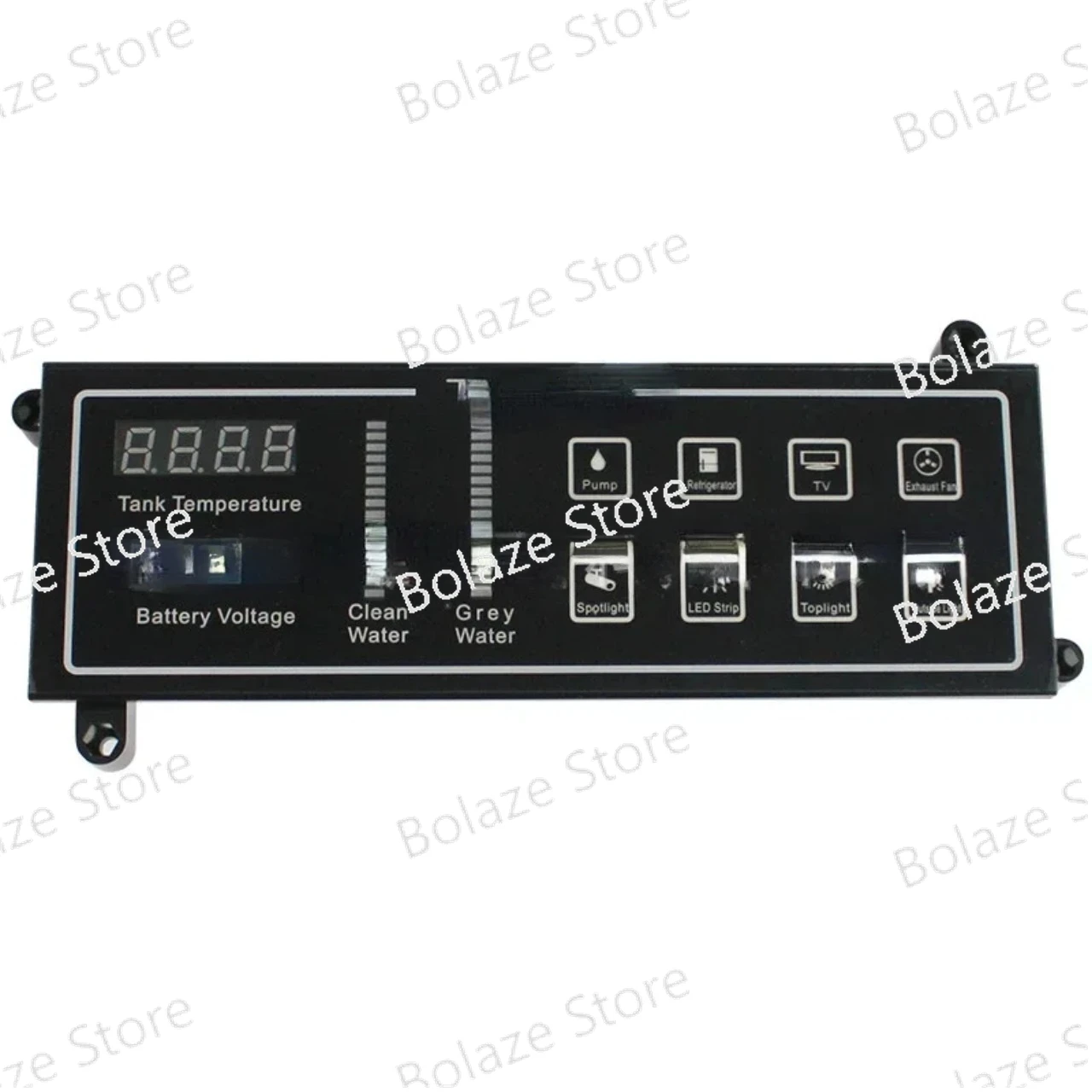 Switch The management system provides eight switches that display water level, water temperature, and voltage