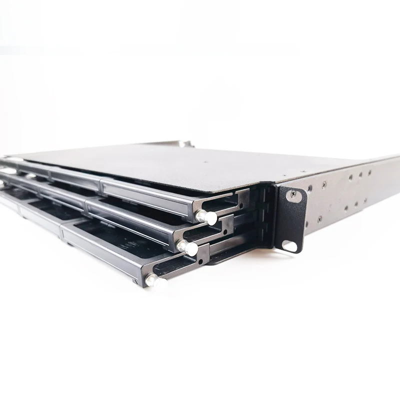 19 Inch Rack Mount 144 Port Core 1U Fiber Optic Distribution Frame 144f Odf High Density MPO Patch Panel