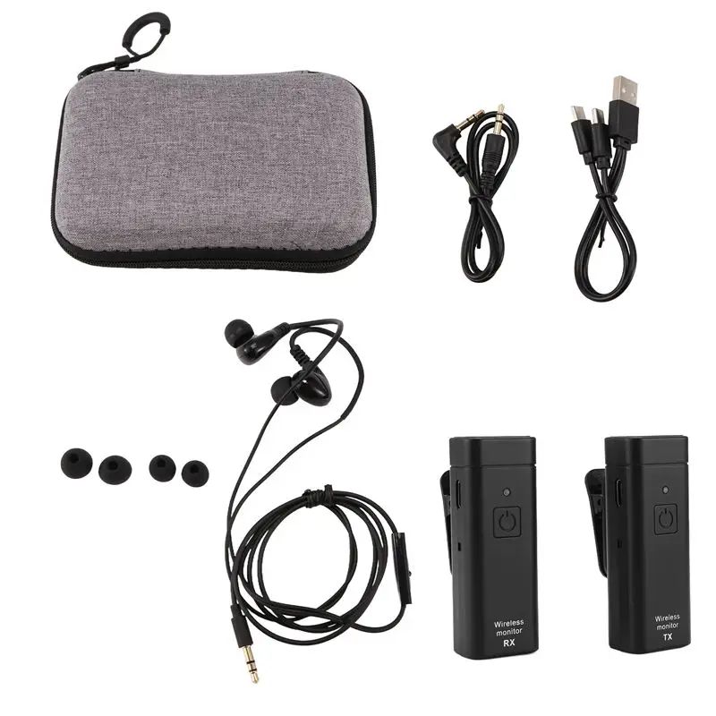 

Wireless Earphone Monitoring System Professional IEM Stereo Transmitter Receiver With Real-Time Ear Return