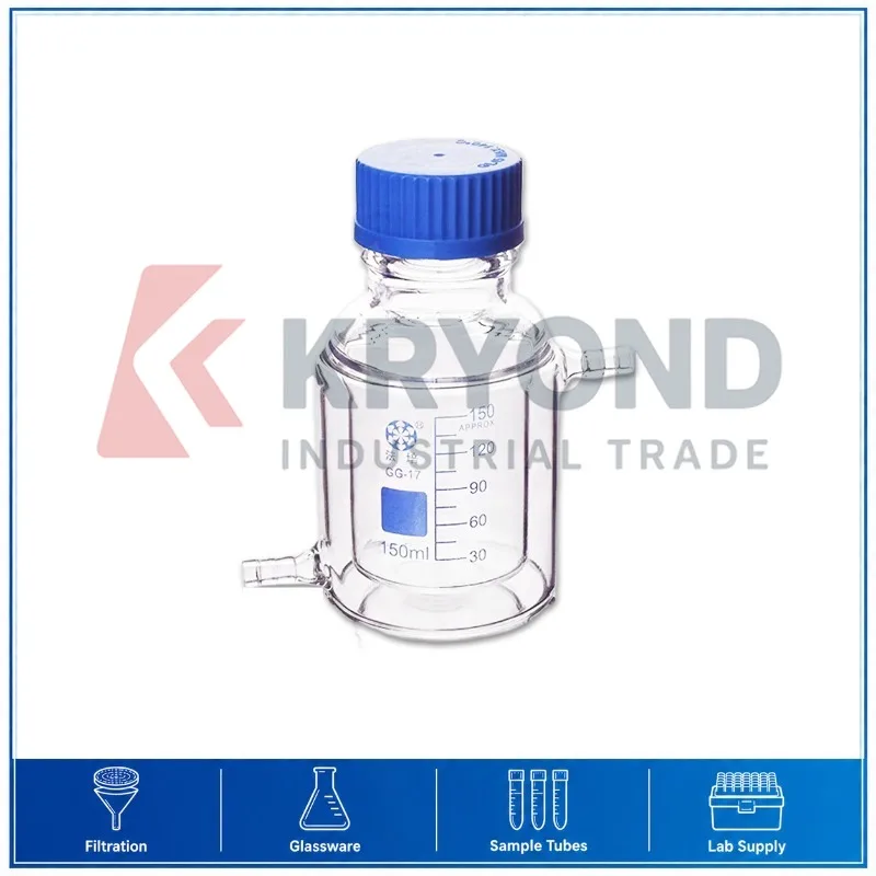 FAPE GL45 Jacketed Reactor Flask 150mL Laboratory Glass Reaction Vessel Double Wall Chemical Mixing Equipment Process Use Series