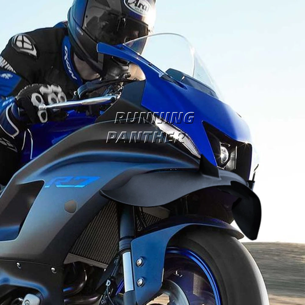 جديد الزجاج الأمامي الجناح هدية ثابتة الجانب الأمامي الهوائية لياماها YZF-R7 دراجة نارية هدية الجناح المفسد المتكاملة