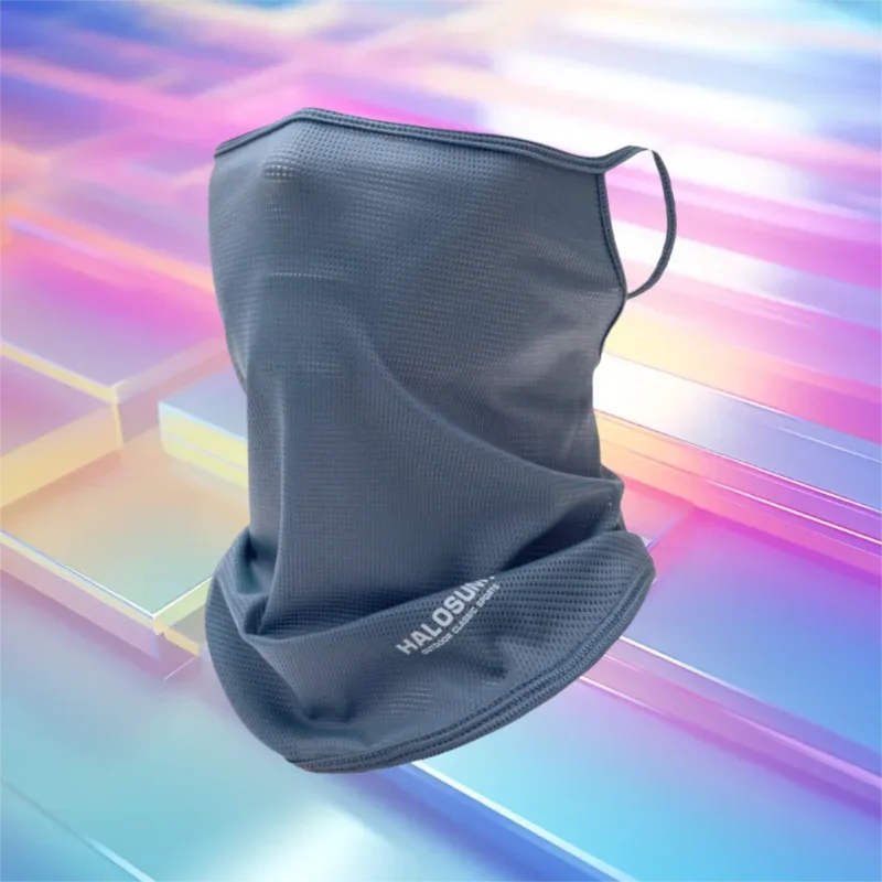 Máscara facial completa de seda gelo balaclava verão proteção solar respirável resistente a UV à prova de vento para ciclismo caminhadas atividades ao ar livre