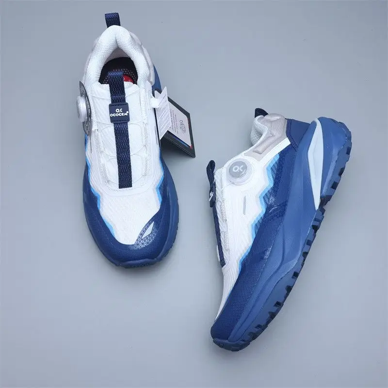 2026 New Luxury Comfortable Thick Bottom Outdoor Hiking Shoe Top Quality Wearable Trekking Sneaker Unisex Anti Slip Walking Shoe