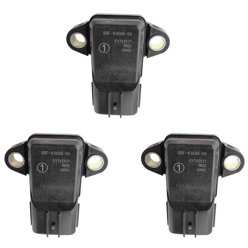 

3X MAP Air Pressure Sensor 68F-83688-00 E1T42571 For -AR210 VX110 VX CRUISER SR210 VX1100 FR1100 SX210-A08Q