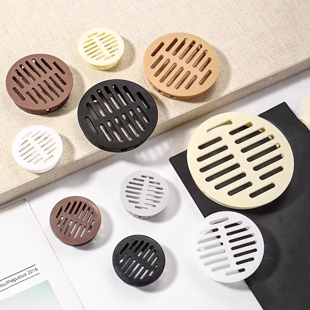 5Pcs Dia 35/50/60/80mm Plastic Vent Hole Cabinet Air Vent Decor Cover Closet Shoe Wardrobe Mesh Hole Cover Hardware Accessorie