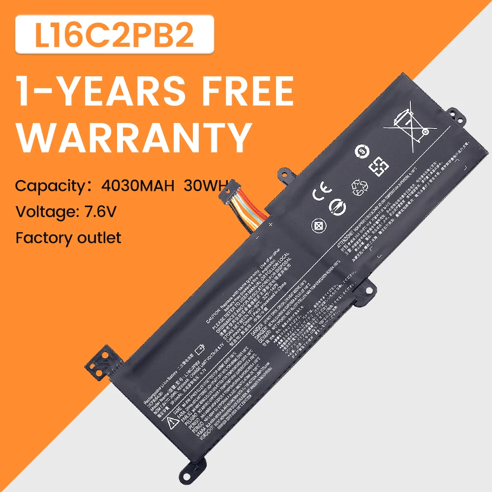 L16L2PB2 L16C2PB2 L16M2PB2 Laptop Battery for Lenovo IdeaPad 320-14AST 320-14IAP 14ISK 15ABR 15AST 15ISK 17ABR 17AST 17IKB