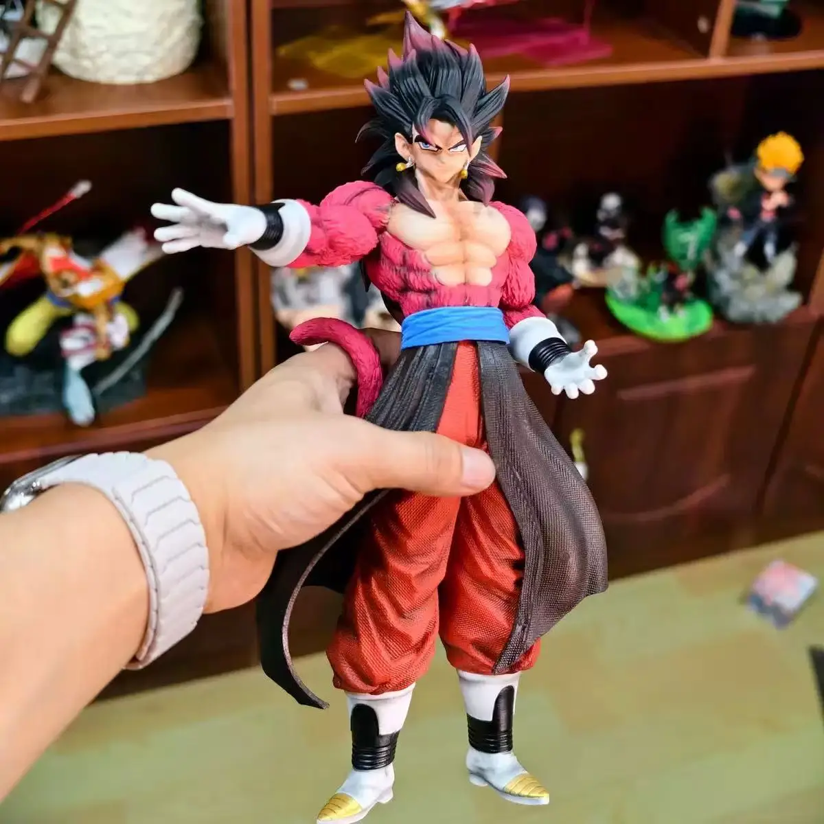 

In Stock Dragon Ball Anime Figure Super Saiyan 4 Ssj4 Vegito Figures PVC Statue Collection Model Toys Decoration Gifts