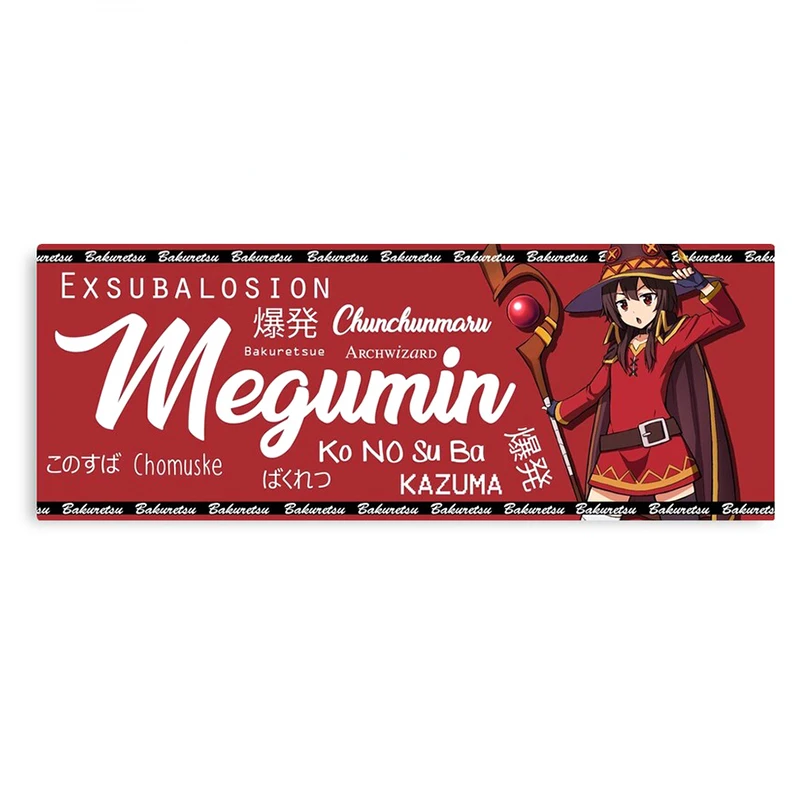

For Megumin Card Car Sticker Anime DIY Decals Occlusion Scratch Decor Suitable for All Types of Vehicles