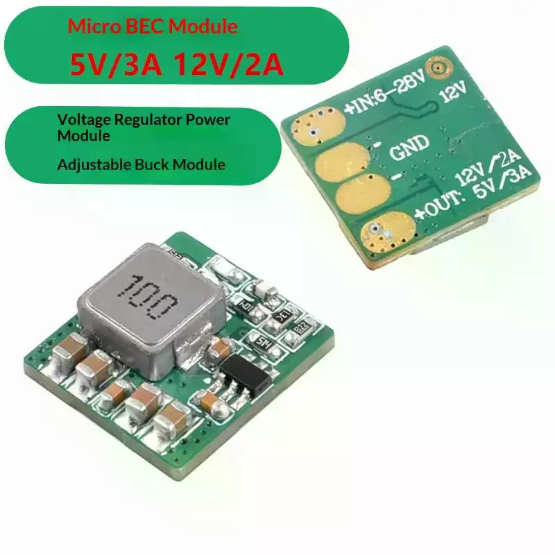 1Pcs Micro 6V-28V BEC For RC Multirotor Airplane FPV Freestyle Drones DIY Parts Micro BEC 5V/3A 12V/2A