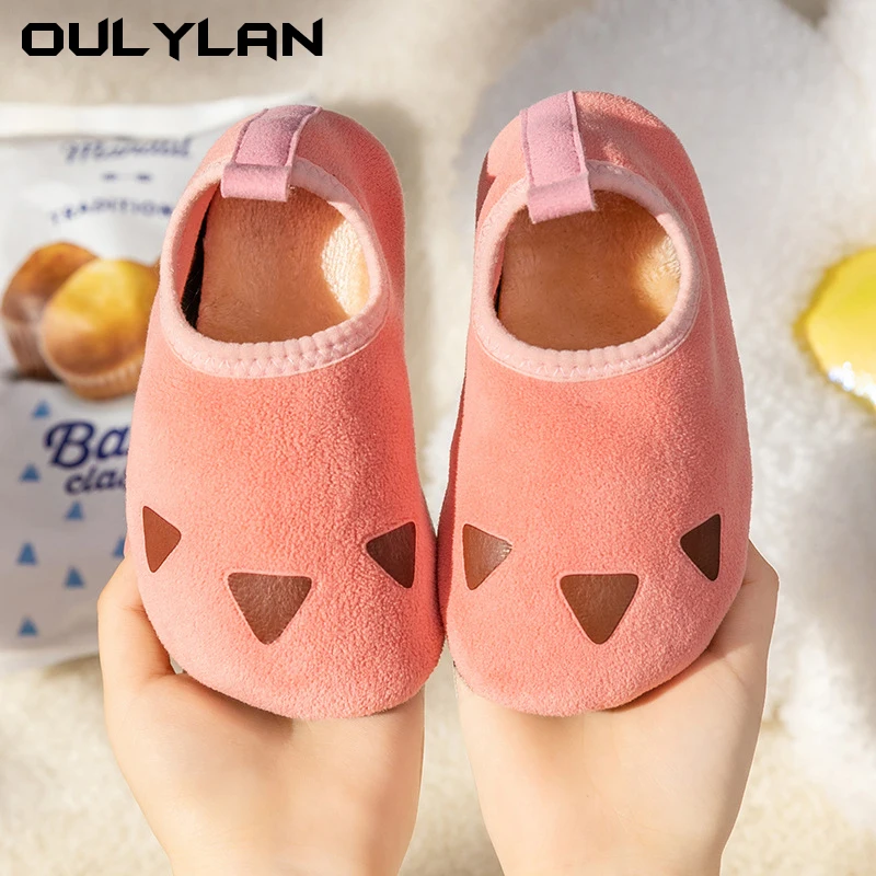 

Outdoor Casual Kids Shoes Winter Autumn Toddler Baby Soft Sole Plush Multiple Color Walking Shoes With Anti-Skid Shoes